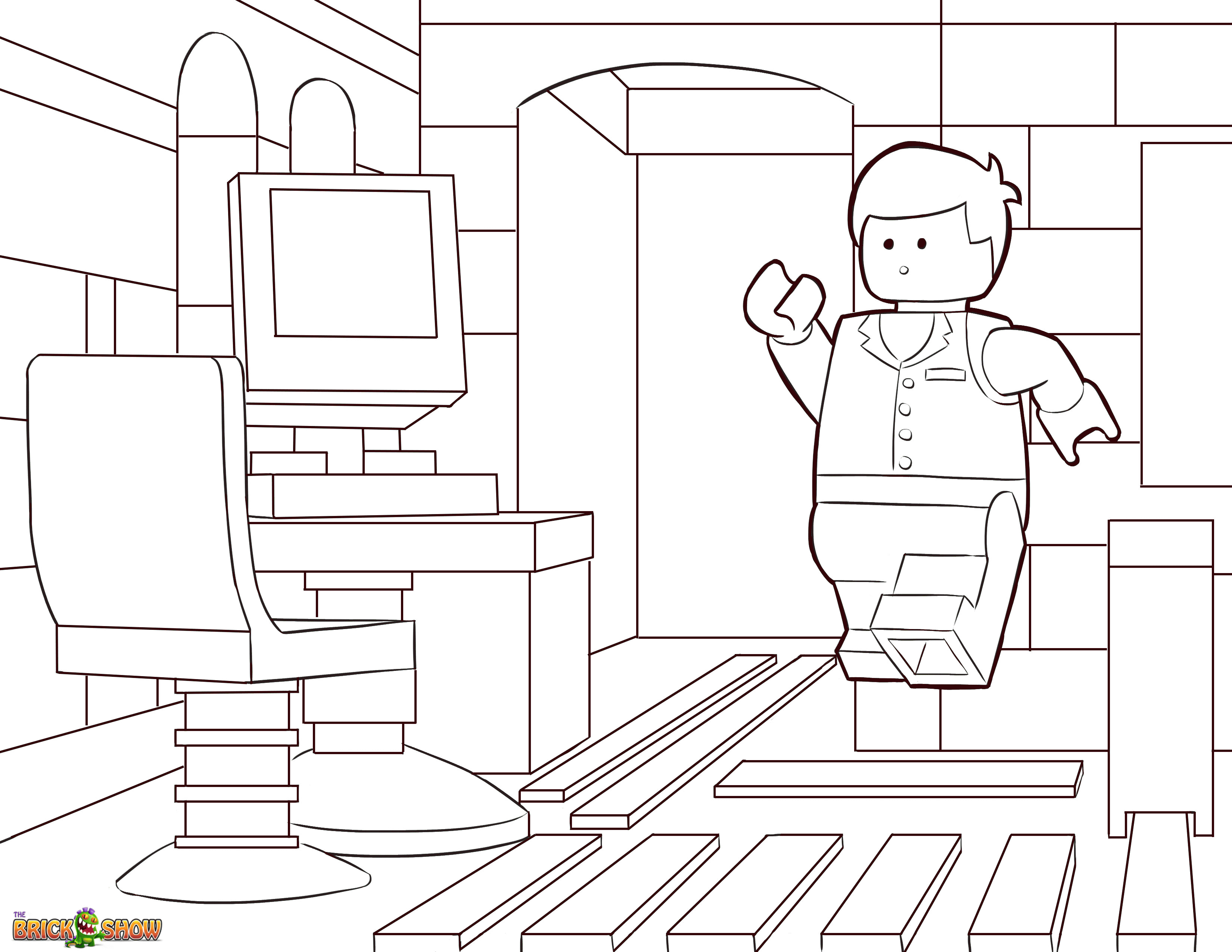 Emmet lego movie coloring pages