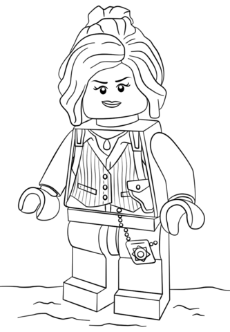 Lego barbara gordon coloring page free printable coloring pages