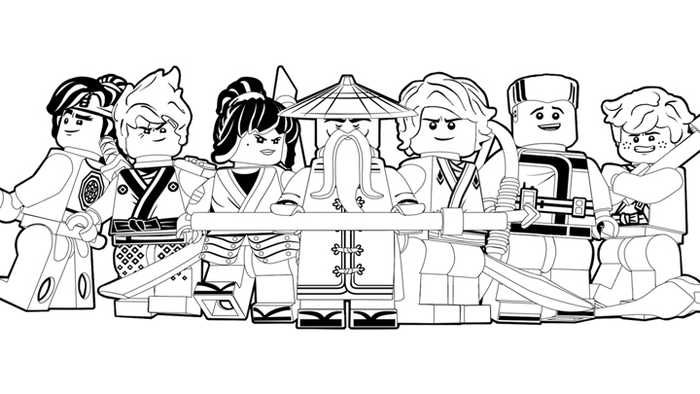 Lego ninjago coloring pages pdf to improve your kids coloring skill