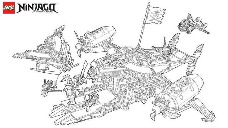 Lego ninjago coloring pages pdf to improve your kids coloring skill