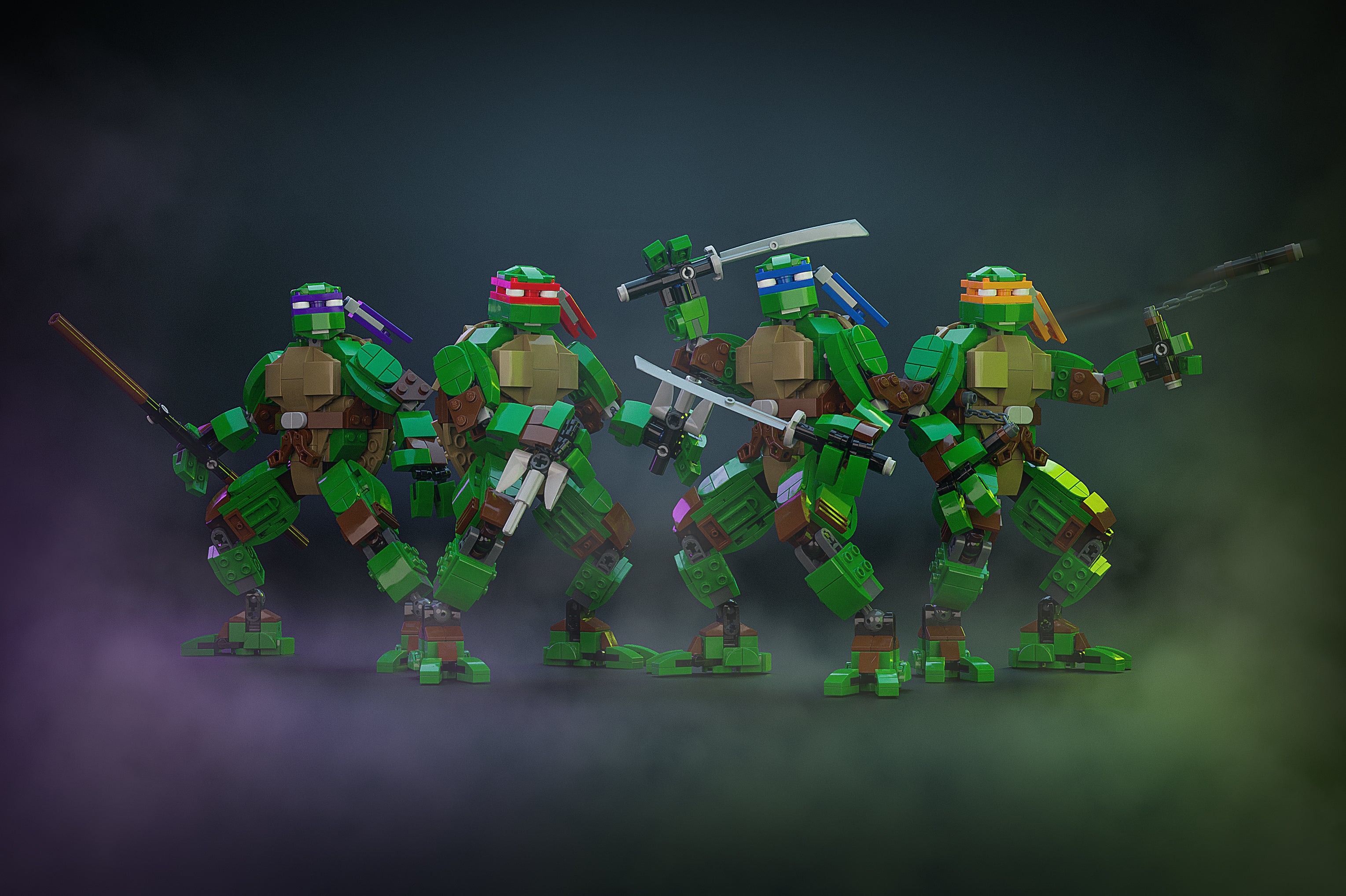 Instructions for custom lego teenage mutant ninja turtles â b customs