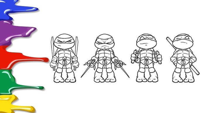 Painting teenage utant ninja turtles