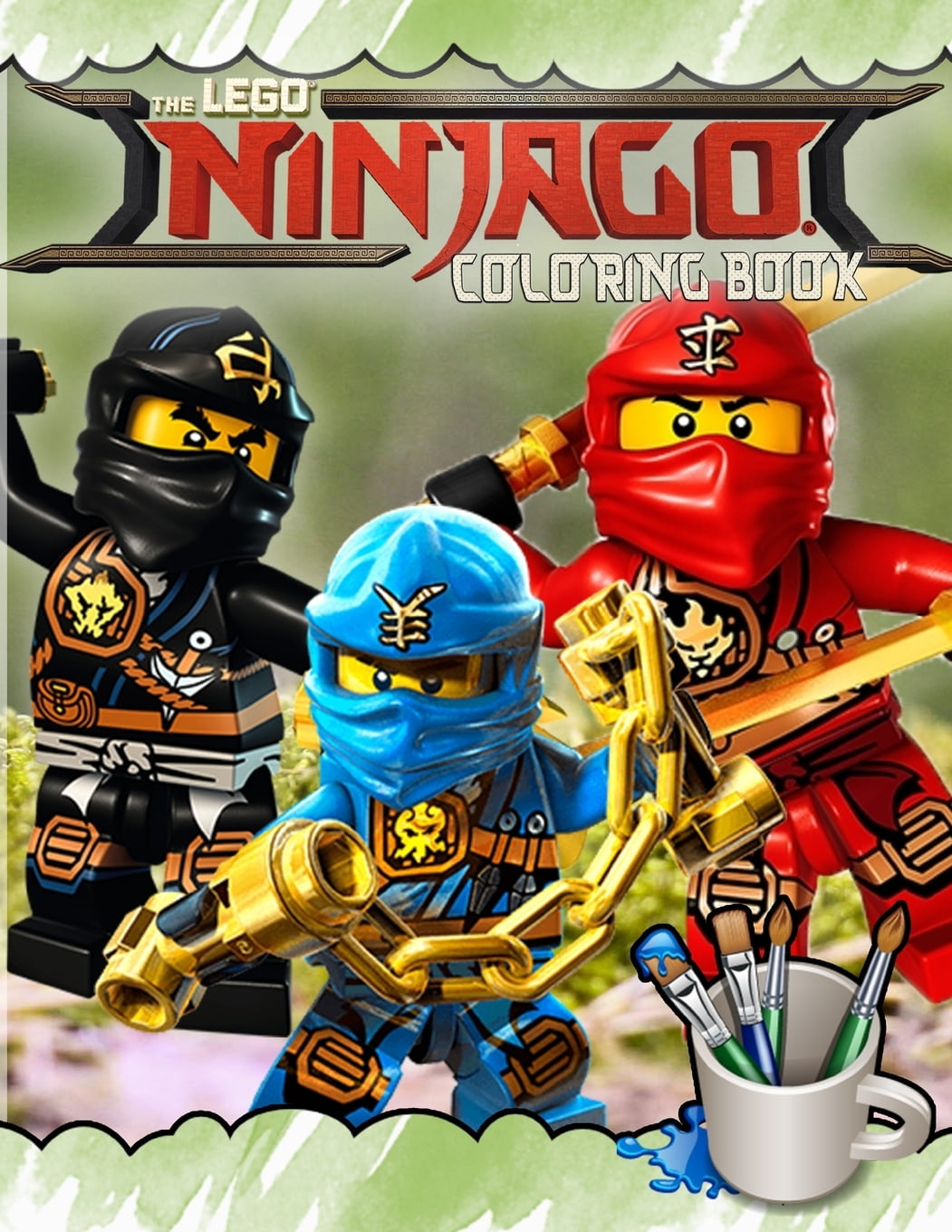 Lego ninjago coloring book lego ninjago jumbo coloring book with unique images for all ages paperback
