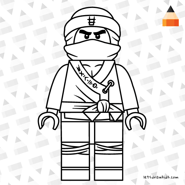 How to draw lego cole step by step from the lego ninjago movie