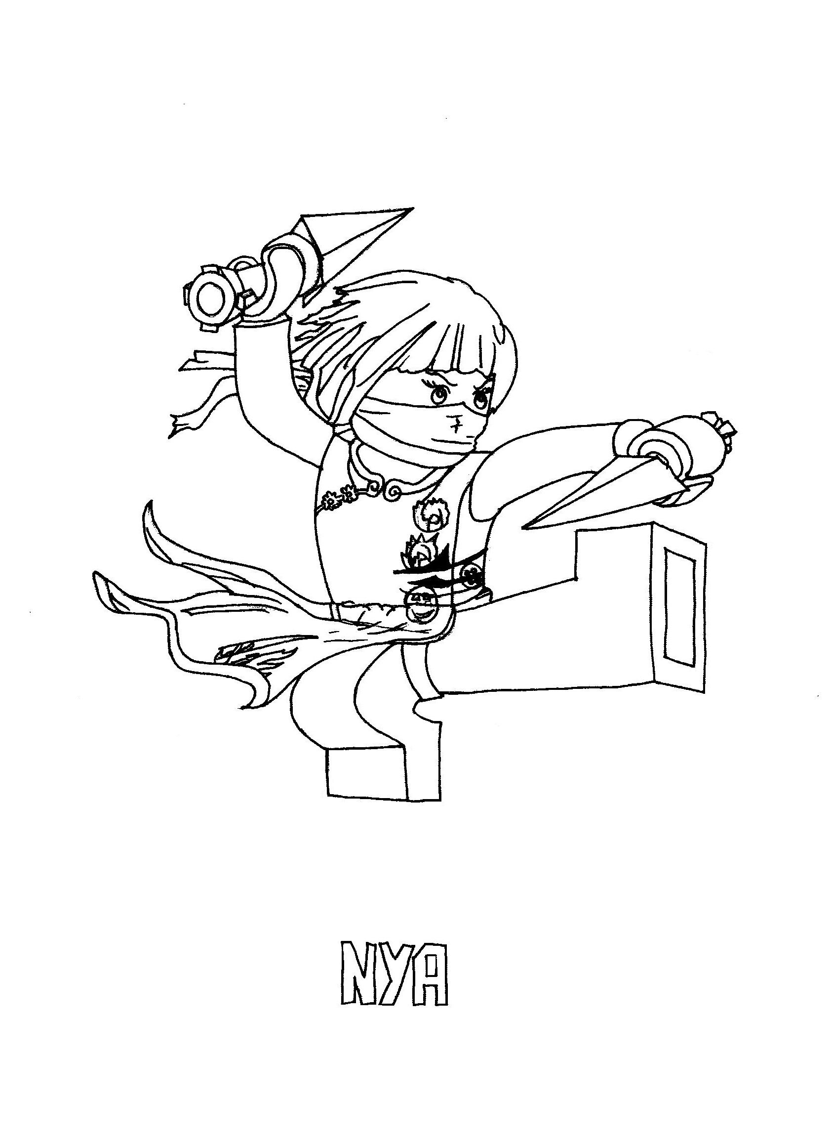 Kleurplaat ninjago nya ninjago coloring pages lego coloring pages cartoon coloring pages