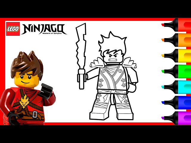 Kai lego ninjago coloring pages lego ninjago coloring book
