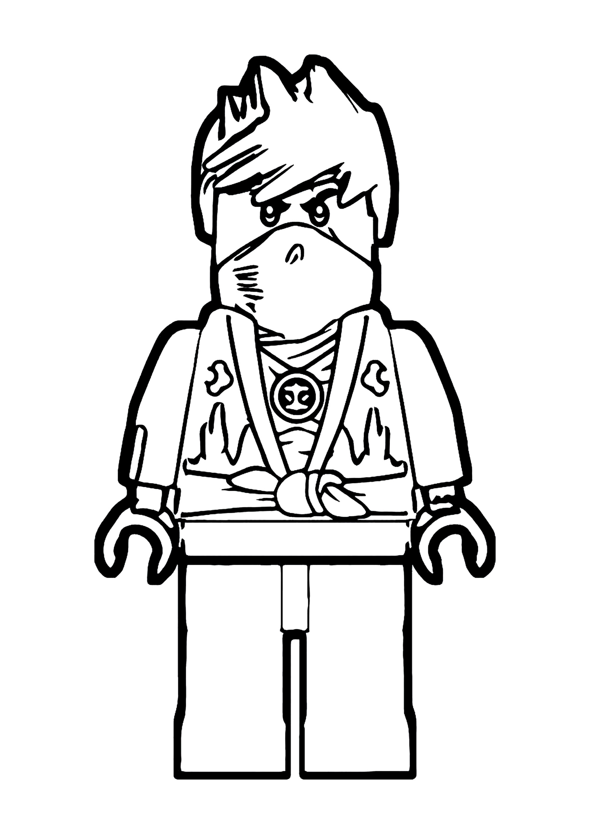 Simple coloriage lego ninjago