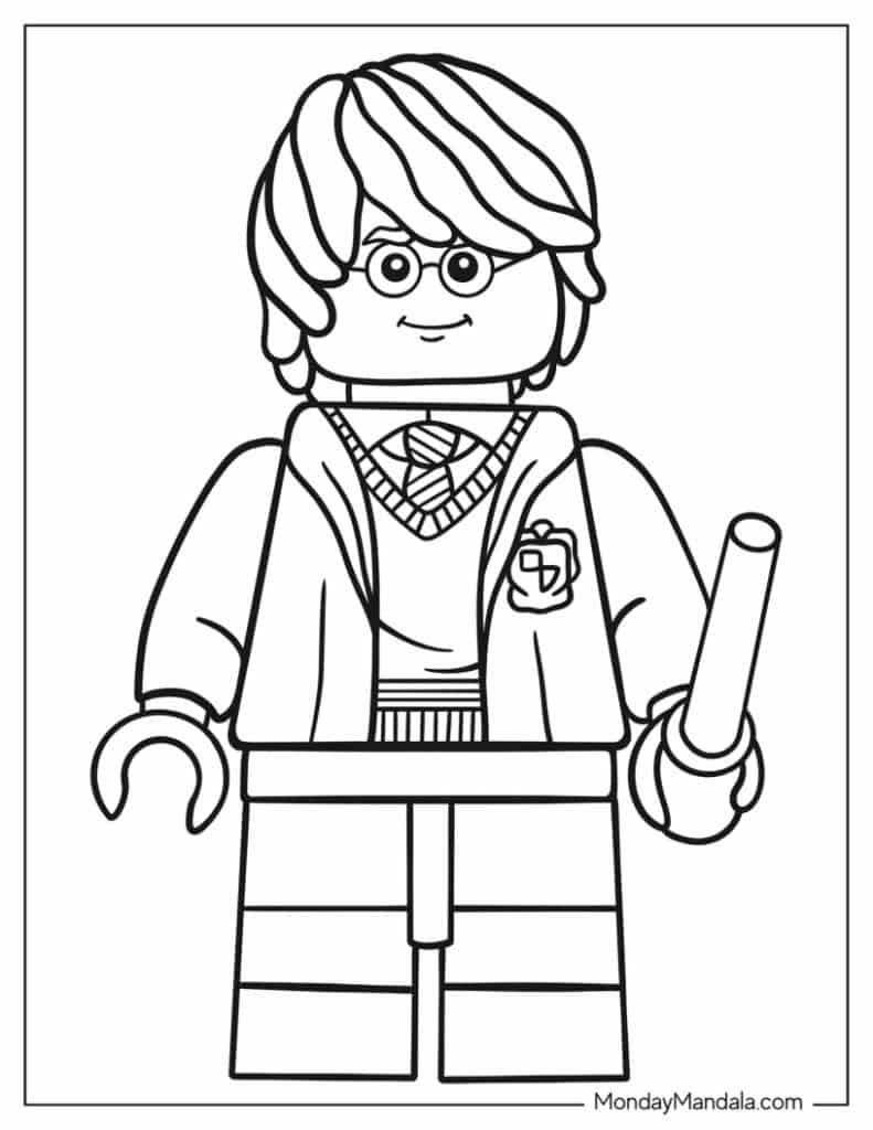 Lego coloring pages free pdf printables