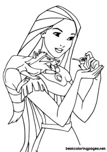 Pocahontas coloring pages