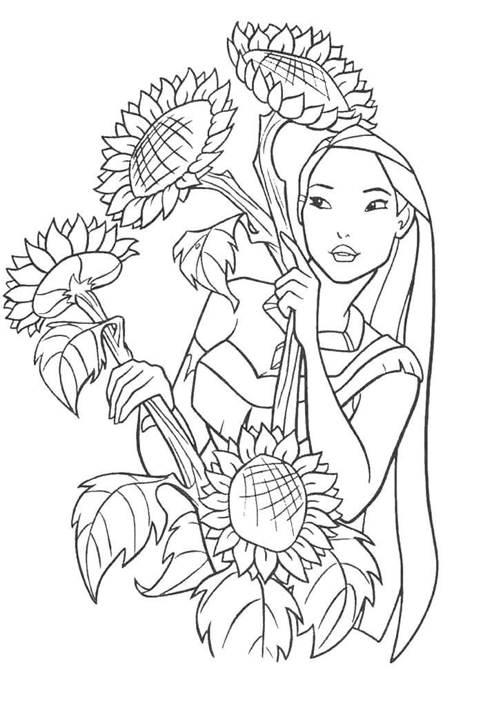 Printable pocahontas coloring pages pdf