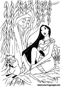 Pocahontas coloring pages