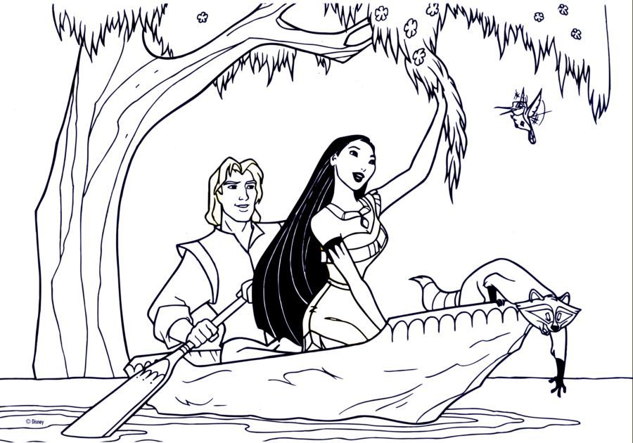Pocahontas coloring pages