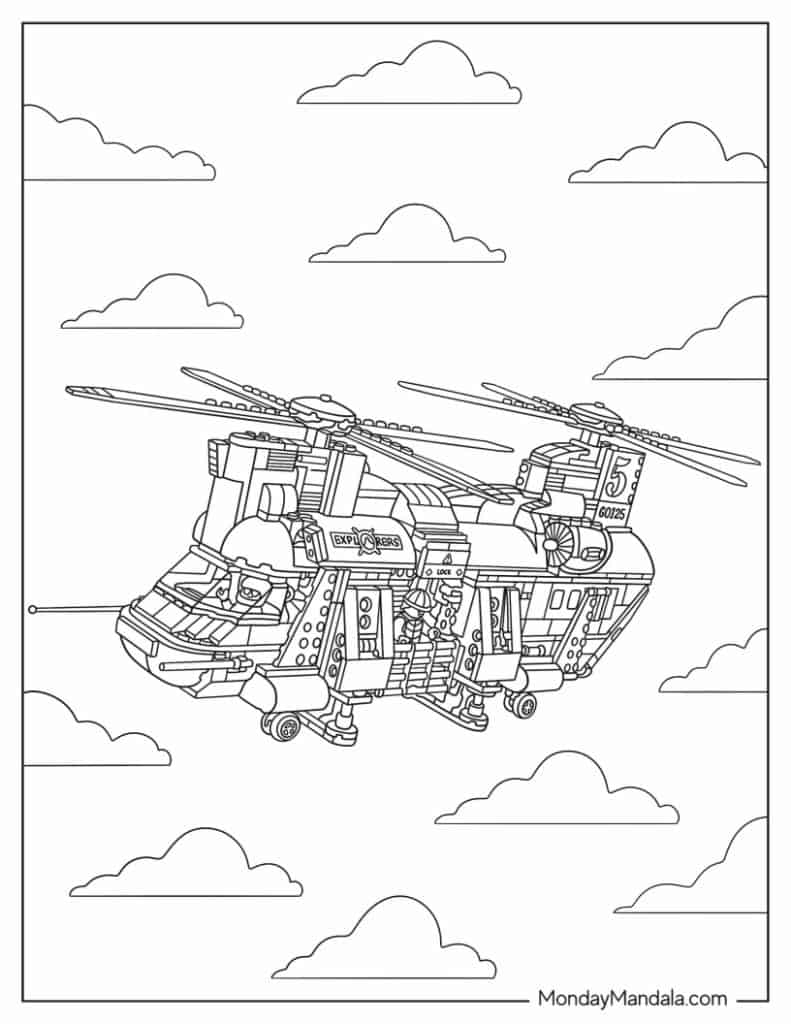 Lego coloring pages free pdf printables
