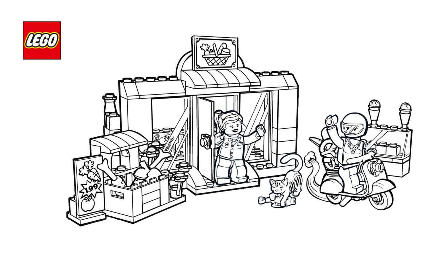 Lego city coloring pages free printable coloring pages