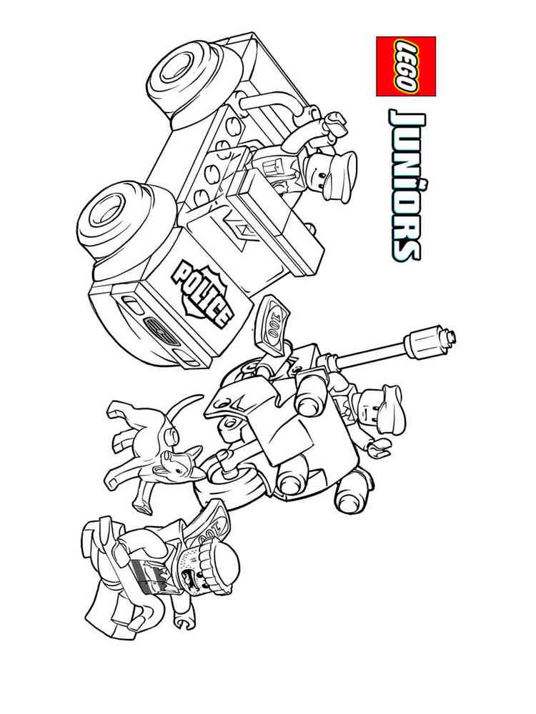 Lego police coloring pages