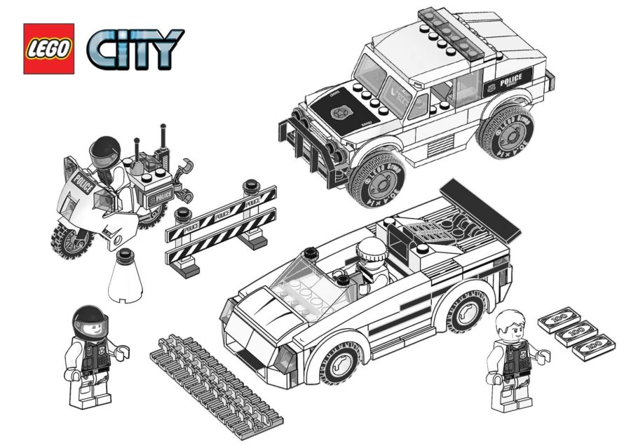 Lego city coloring pages pictures free printable