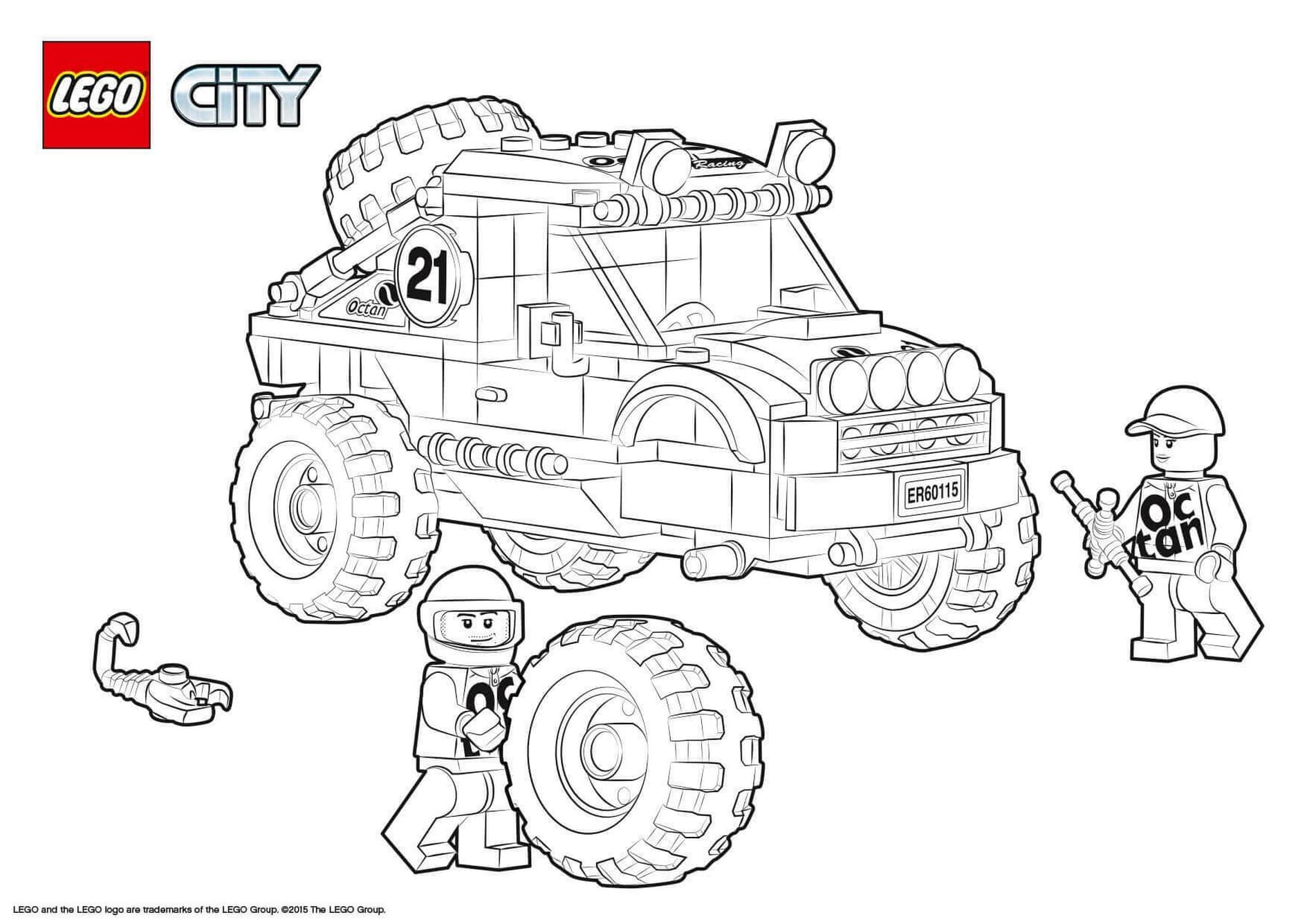 Lego city coloring pages free printable coloring pages