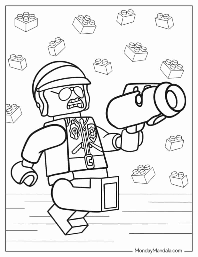Lego coloring pages free pdf printables
