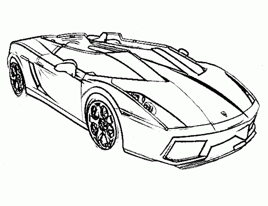 Printable car coloring pages