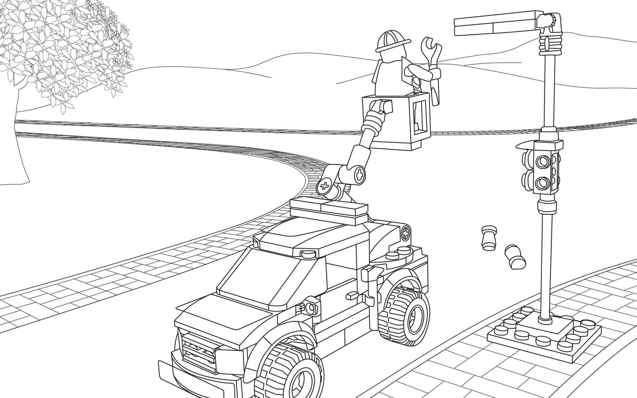 Lego city coloring pages