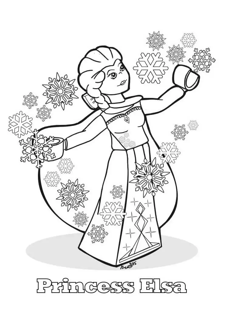 Lego princess malvorlagen