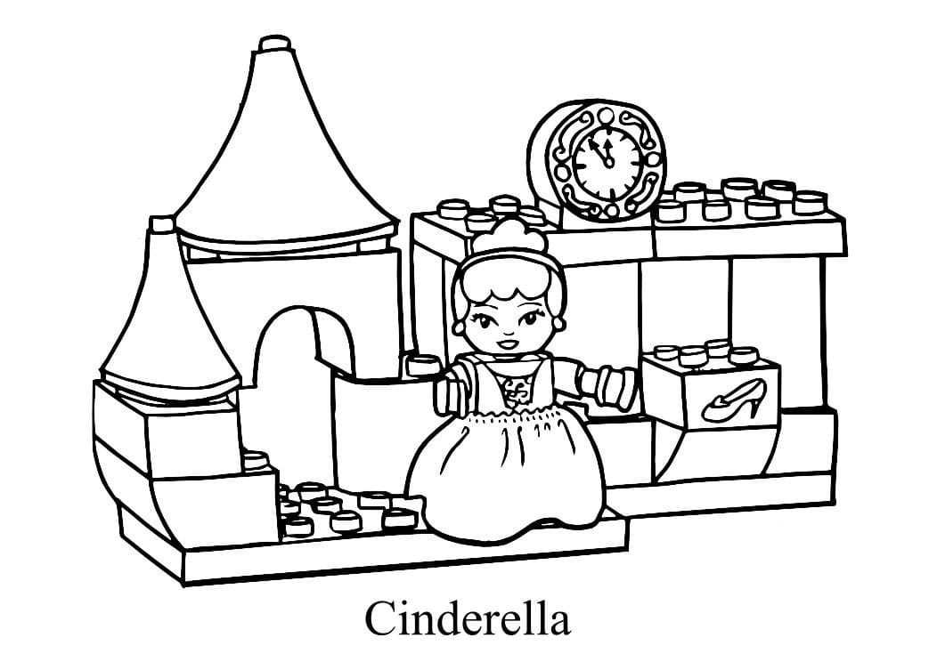 Lego princess coloring pages