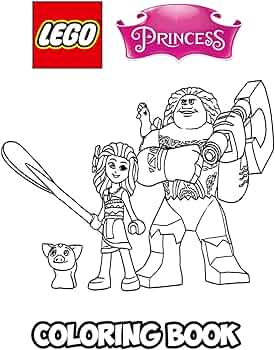Lego princesses coloring book coloring book for kids and adults activity book with fun easy and relaxing coloring pages by