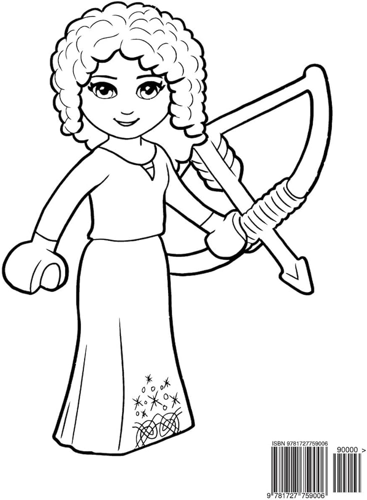 Lego princesses coloring book coloring book for kids and adults activity book with fun easy and relaxing coloring pages by