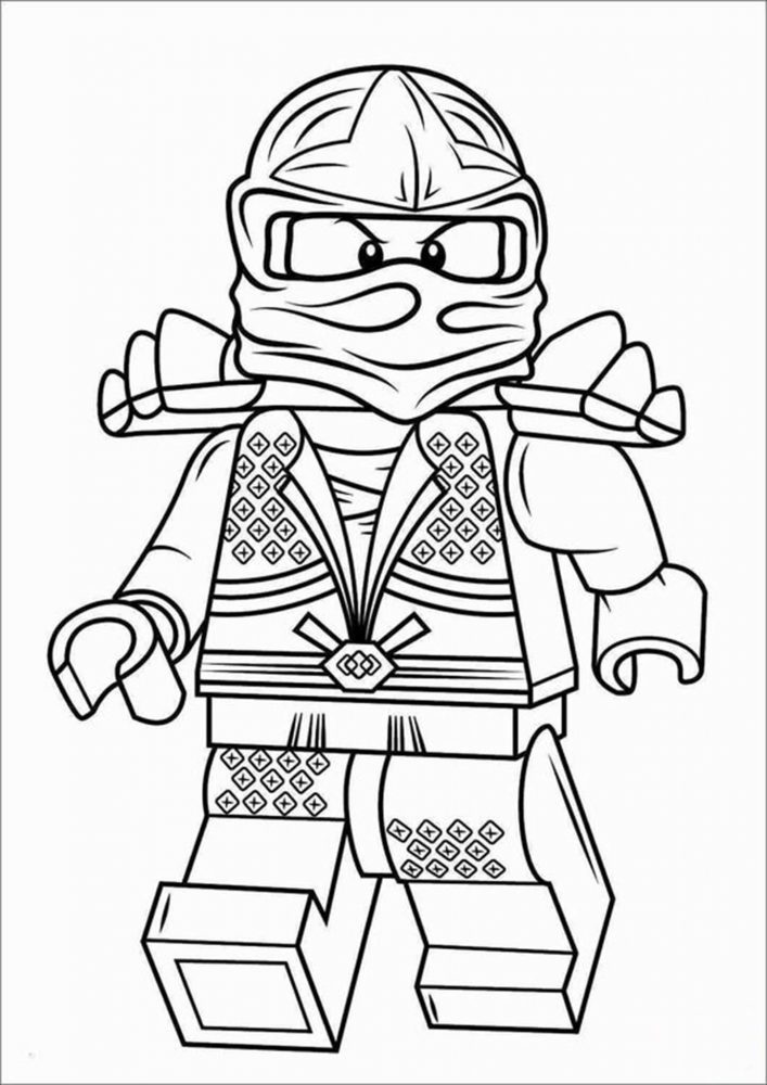 Free easy to print lego coloring pages