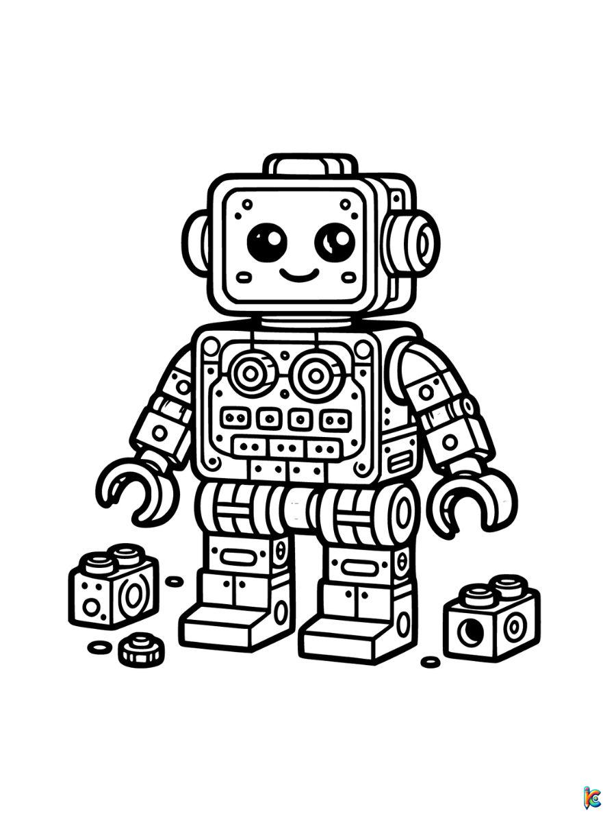 Robot coloring pages â