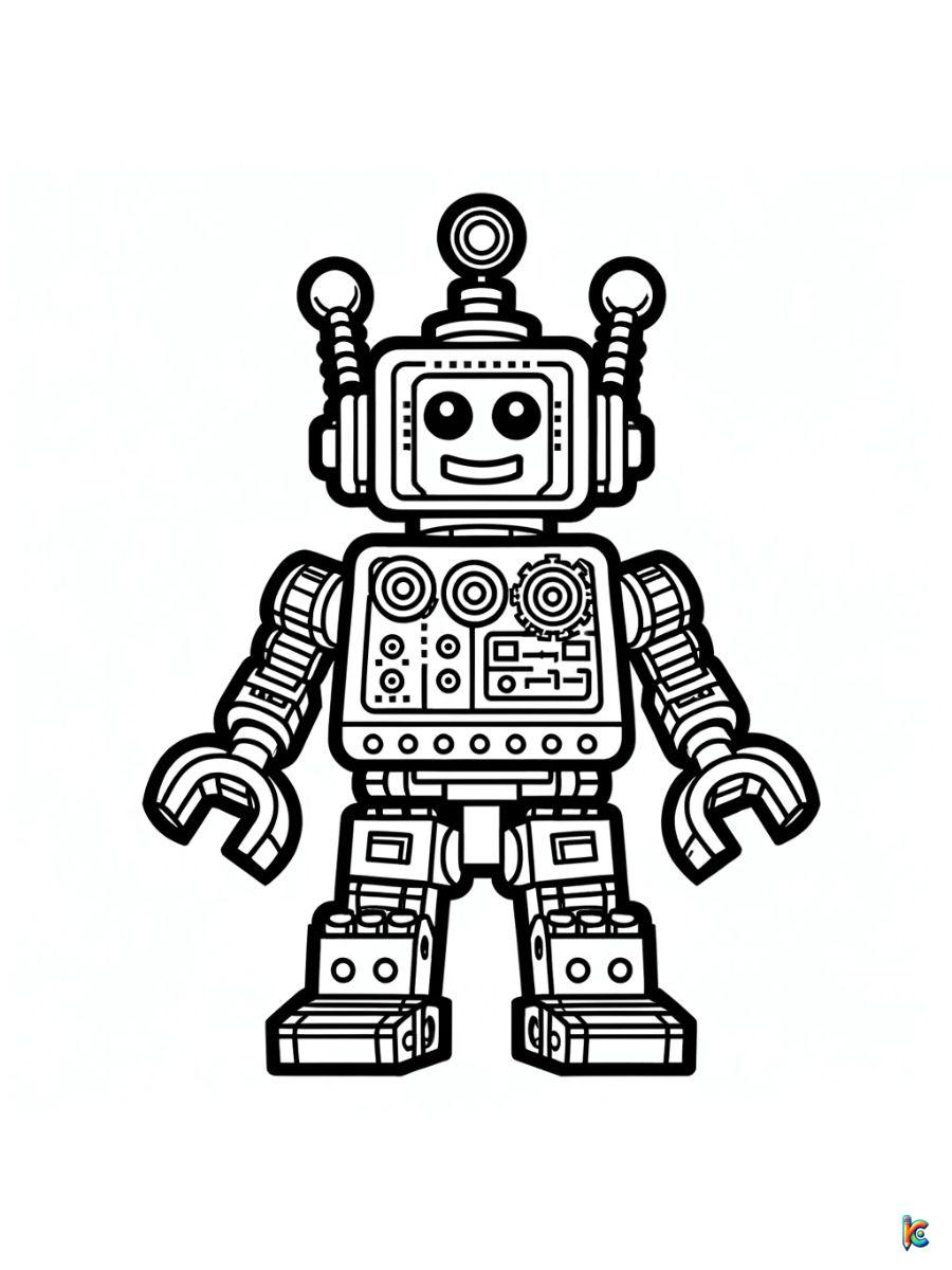 Robot coloring pages â