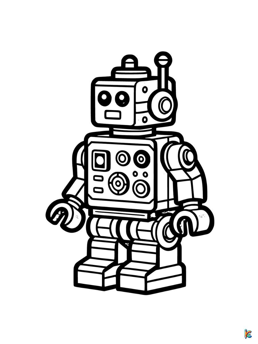 Robot coloring pages â