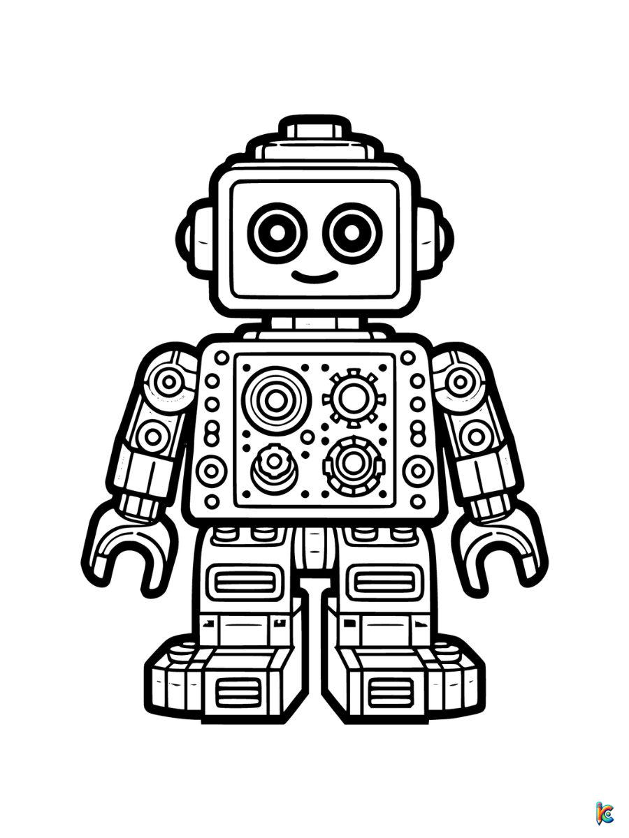 Robot coloring pages â