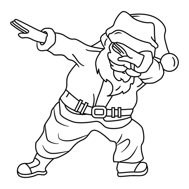 Premium vector christmas illustration vector for coloring book for kids