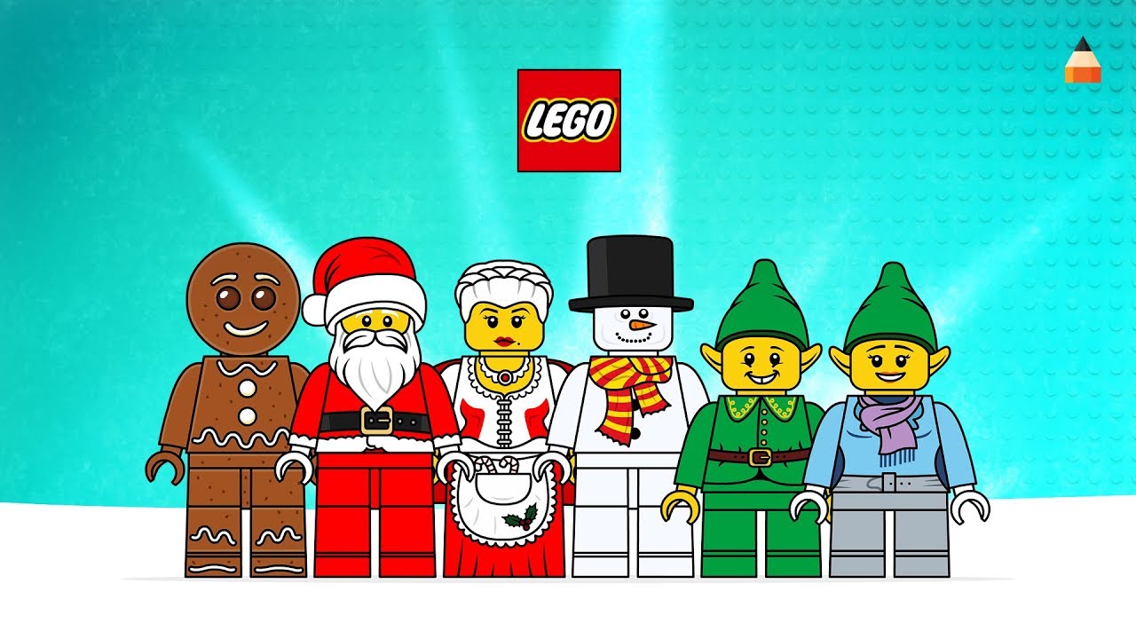 Drawing lego minifigures christmas drawing ideas christmas lego sets christmas