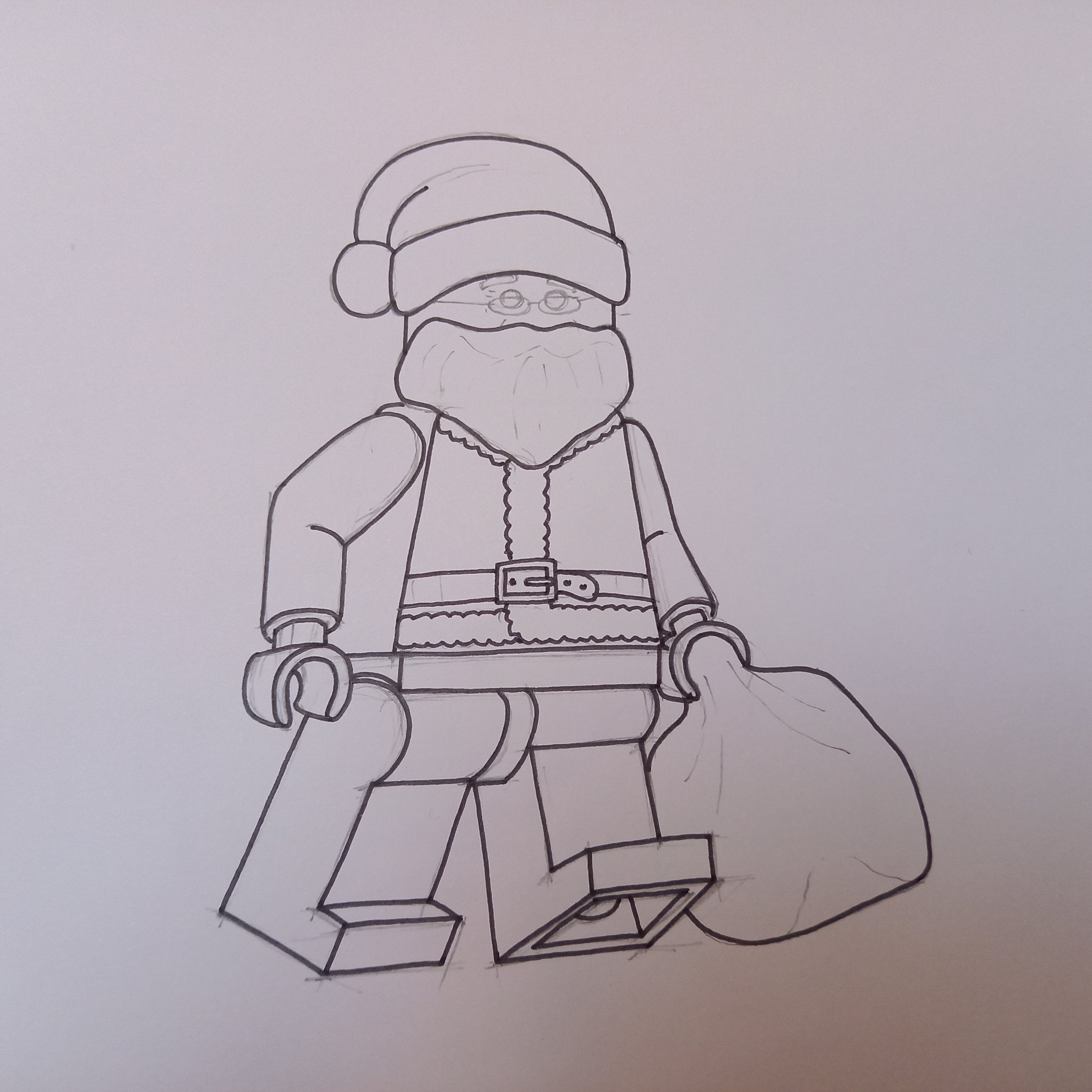 Thebrickconsultant on x santa minifigure sketch lego sketch copicmarkers minifigures christmas legostagram legophotography santa httpstcoduwajokyb x