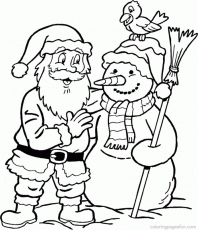 Christmas coloring pages santa claus
