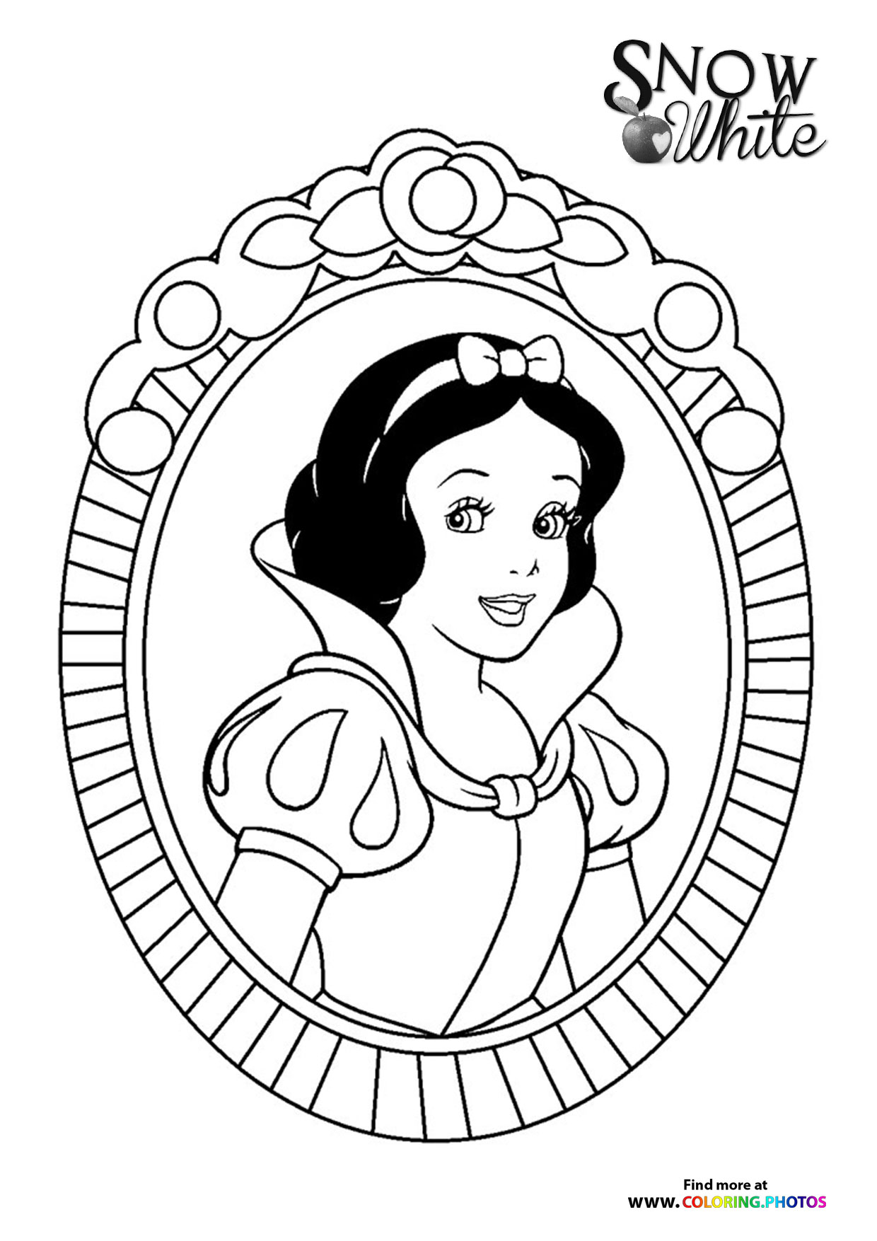 Snow white portrait