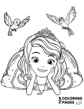 Printable snow white coloring page