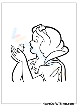Free printable snow white coloring pages for kids