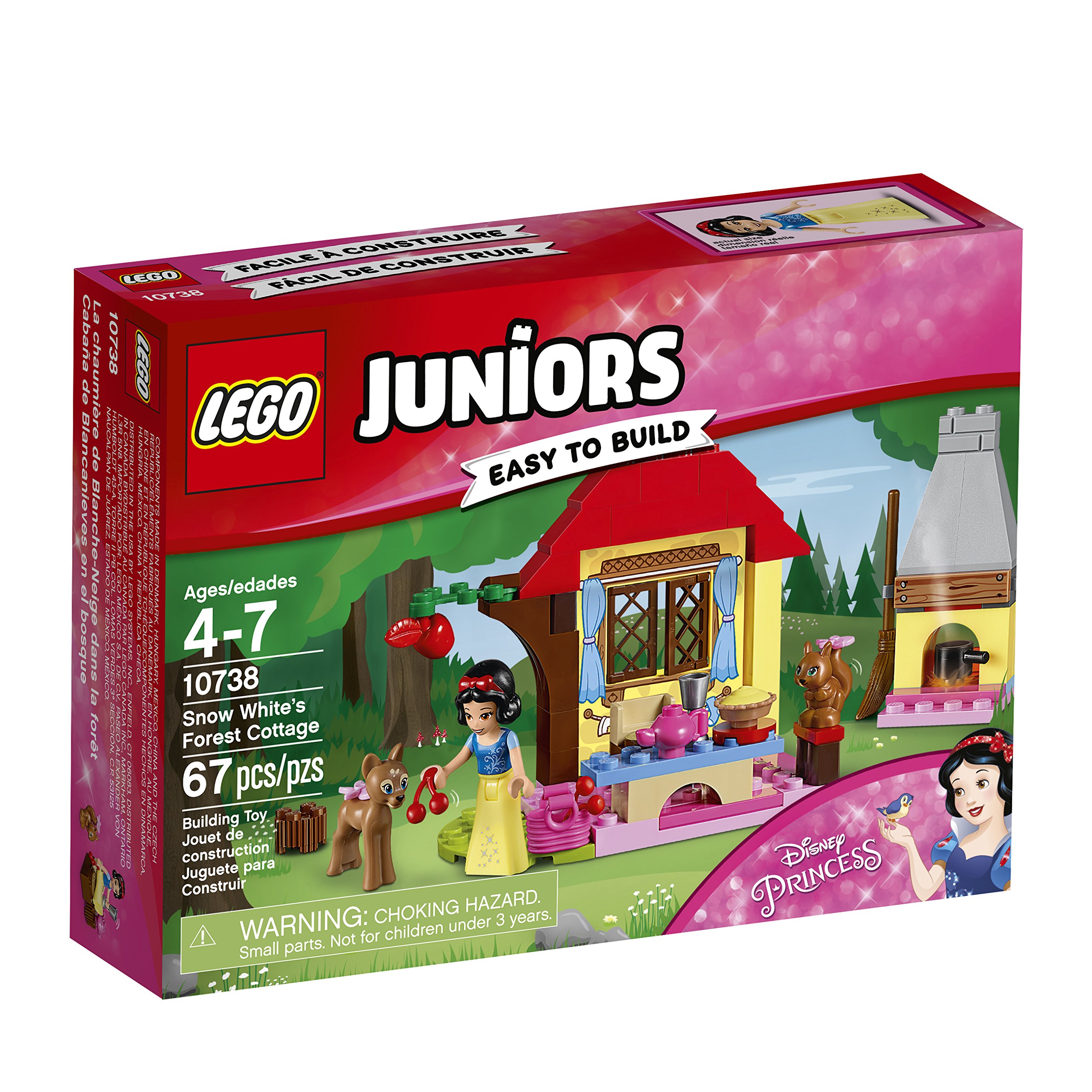 Lego juniors snow whites forest cottage building kit piece toys games