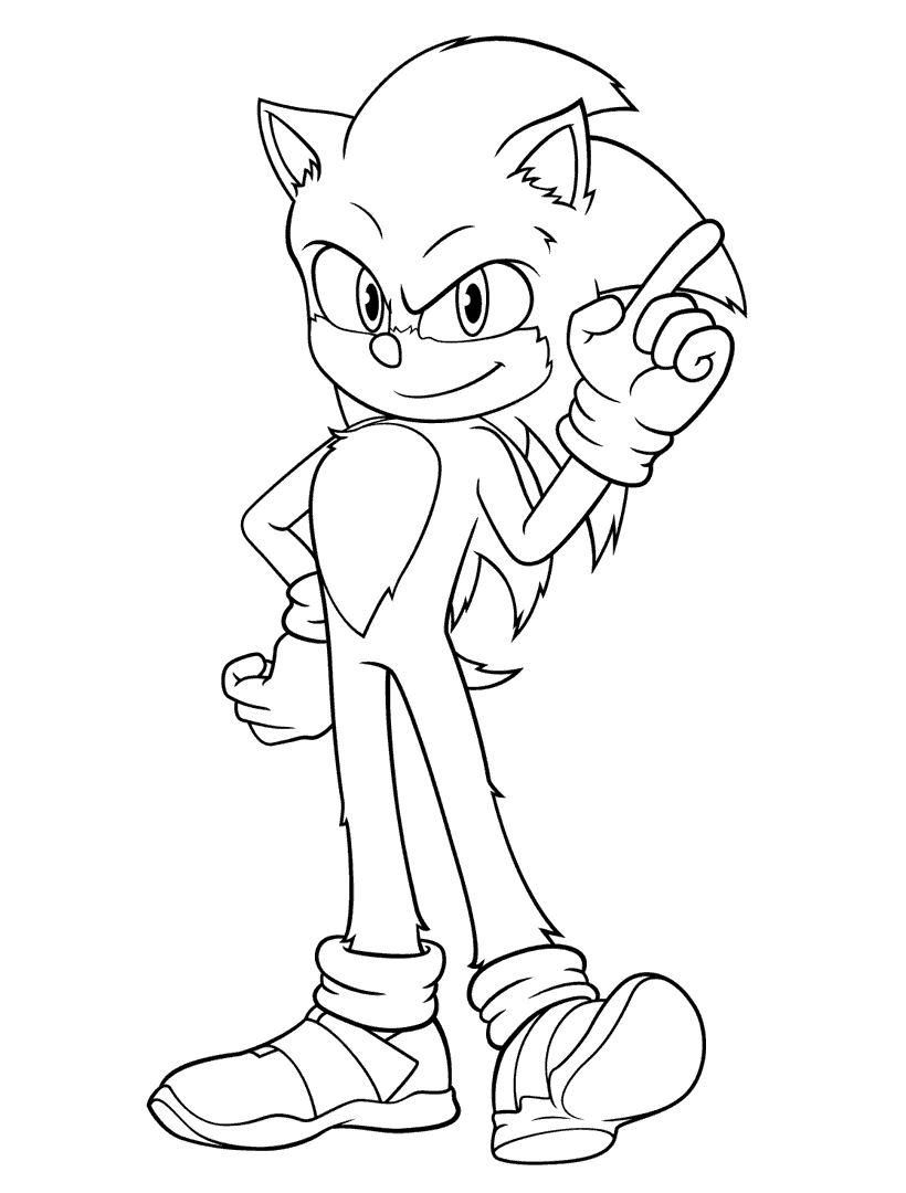 Sonic the hedgehog coloring pages