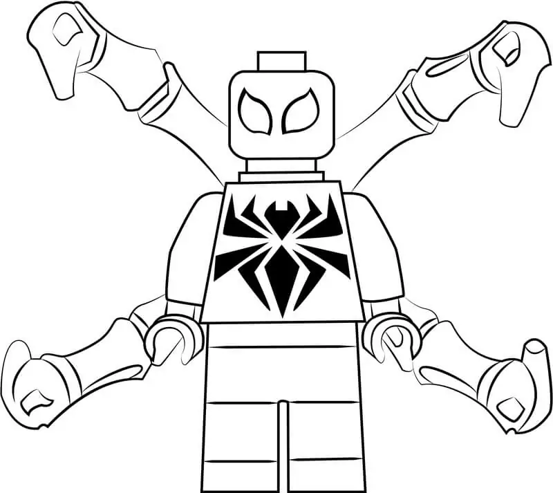Lego spiderman malvorlagen
