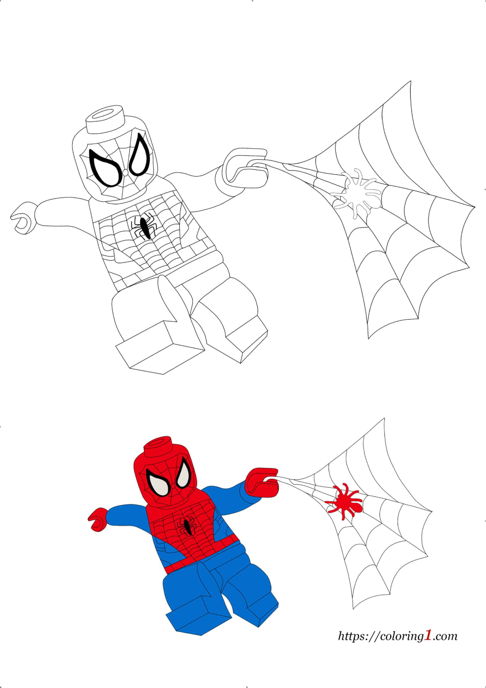 Lego sperman coloring pages