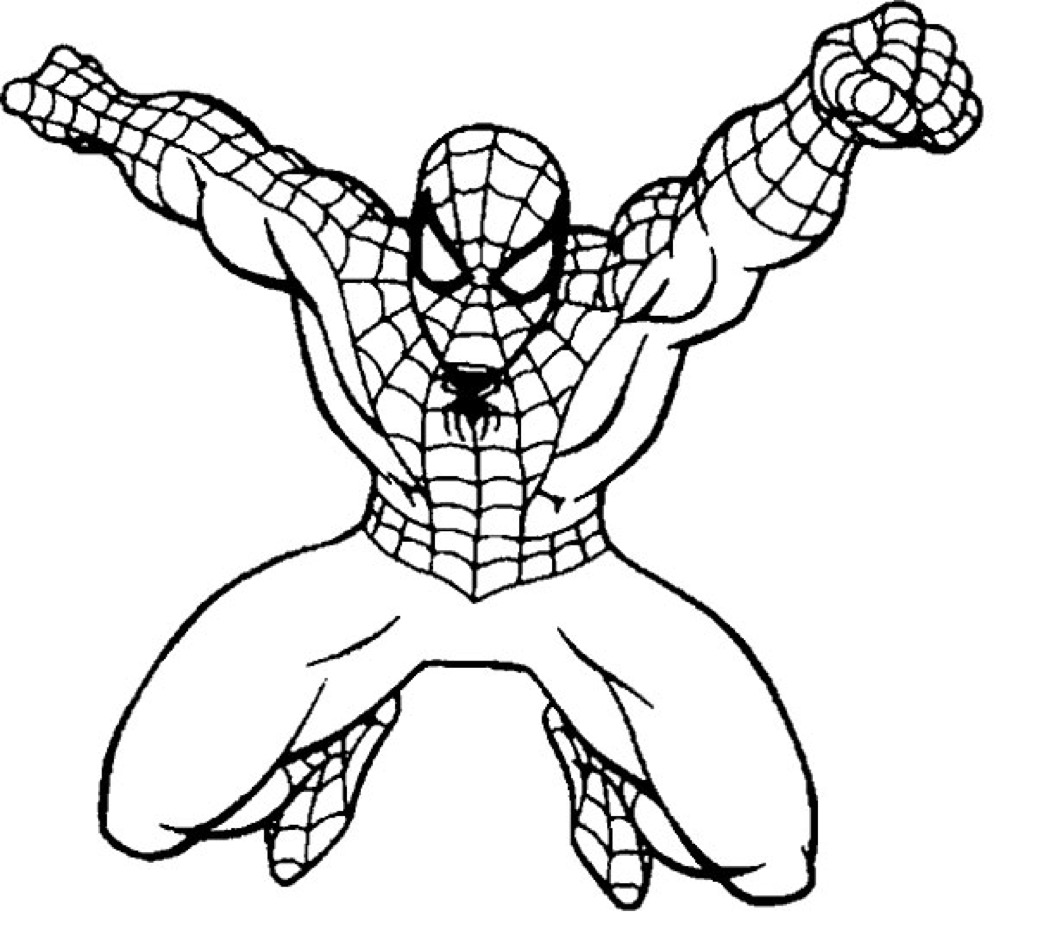 Coloring pages spiderman coloring page