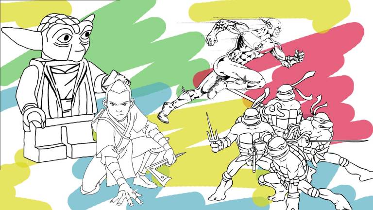 Coloring pages superheros