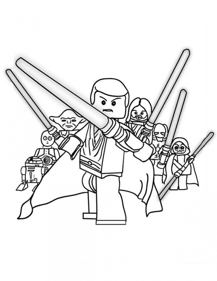 Get this free lego star wars coloring pages