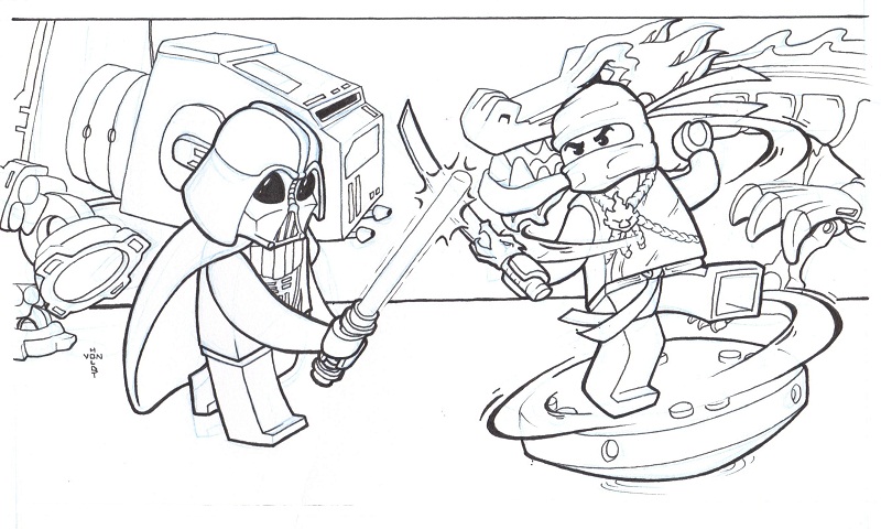 Free lego star wars coloring pages