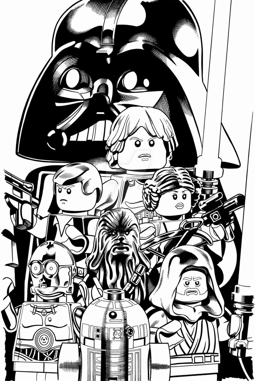 Lego star wars coloring pages