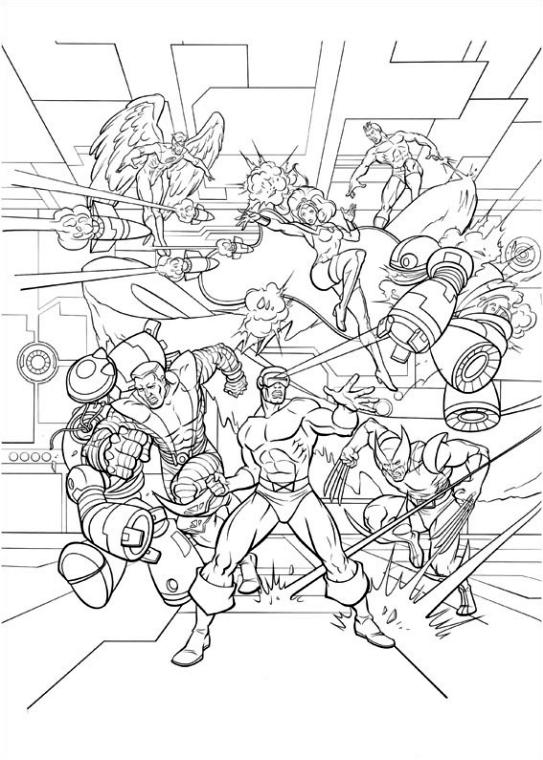 Free printable superhero coloring pages
